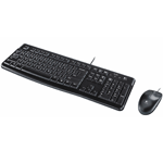 Клавиатура и мышь Logitech Desktop MK120 Black USB (классическая мембранная, 104кл, светодиодная, кнопок 2)