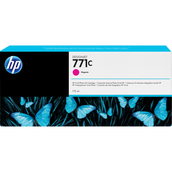 Чернильный картридж HP 771C (пурпурный; 130стр; 775мл; DJ Z6200)
