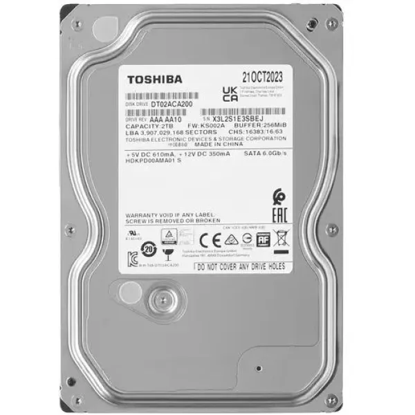 Жесткий диск HDD 2Тб Toshiba (3.5