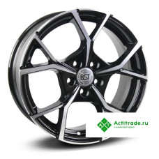RST R086 R16/6.5J PCD 5x112 ET 40 ЦО 57,1 черный с полированной лицевой поверхностью