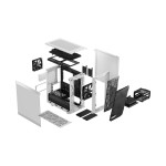 Корпус Fractal Design Meshify 2 Mini White TG Clear Tint (1x120мм)
