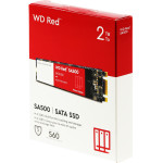 Жесткий диск SSD 2Тб Western Digital Red (2280, 560/530 Мб/с, 85000 IOPS, SATA 3Гбит/с, для ноутбука и настольного компьютера)