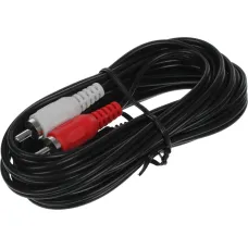Кабель аудио Ningbo (2хRCA (m), Jack 3.5 (m), 3м)