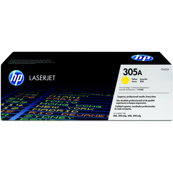 Картридж HP 305A (желтый; 2600стр; HP Color LaserJet Color M351, M451, MFP M375, MFP M475)