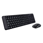 Клавиатура и мышь Logitech Wireless Combo MK220 Black USB (радиоканал, классическая мембранная, 101кл, светодиодная, кнопок 2, 1000dpi)