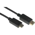 Кабель аудио-видео Buro (DisplayPort (m), HDMI (m), 3м)
