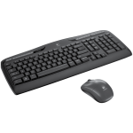 Клавиатура и мышь Logitech Wireless Combo MK330 Black USB (классическая мембранная, 106кл, светодиодная, кнопок 2, 1000dpi)