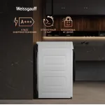 Стиральная машина Weissgauff WMD 59211(59.5x85x52см, фронтальная, макс:10,5кг, с сушкой, 1200об/мин, белый)