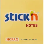 Блок самоклеящийся Hopax 21391 (бумага, оранжевый, 76x76мм, 100листов, 70г/м2)