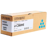 Тонер-картридж Ricoh SP C360HE (голубой; 6000стр; SP C360DNw, C360SNw, C360SFNw, C361SFNw)