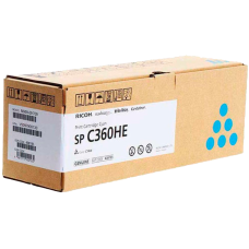 Тонер-картридж Ricoh SP C360HE (голубой; 6000стр; SP C360DNw, C360SNw, C360SFNw, C361SFNw)