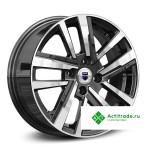 КиК Хант R15/6J PCD 4x100 ET 40 ЦО 60,1 черный с полированной лицевой поверхностью
