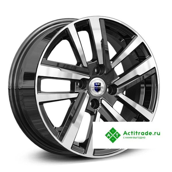 КиК Хант R15/6J PCD 4x100 ET 40 ЦО 60,1 черный с полированной лицевой поверхностью