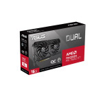 Видеокарта Radeon RX 7600XT 2493МГц 8Гб ASUS DUAL OC (GDDR6, 128бит, 1xHDMI, 3xDP)