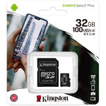 Карта памяти microSDHC 32Гб Kingston (Class 10, 100Мб/с, UHS-I U1, адаптер на SD)
