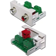 Lanmaster LAN-WA-LP-2RCA-WH [LAN-WA-LP-2RCA-WH]