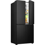 Холодильник Hisense RQ5P470SAF1 (No Frost, A+, 3-камерный, Side by Side, объем 530:331/199л, инверторный компрессор, черный)