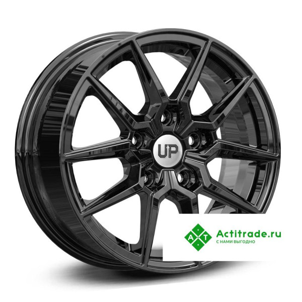 Wheels UP Up117 R15/6.5J PCD 5x114,3 ET 43 ЦО 66,1 черный глянцевый