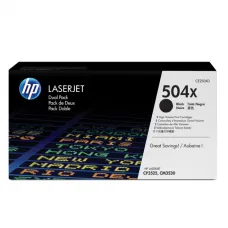 Тонер-картридж HP 504X (черный; 21000стр; CLJ CP3525, CM3530)
