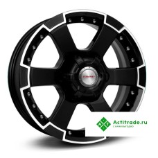 КиК M56- Оригинал R16/7J PCD 6x139,7 ET 38 ЦО 67,1 черный с полированной лицевой поверхностью