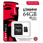 Карта памяти microSDXC 64Гб Kingston (Class 10, адаптер на SD)