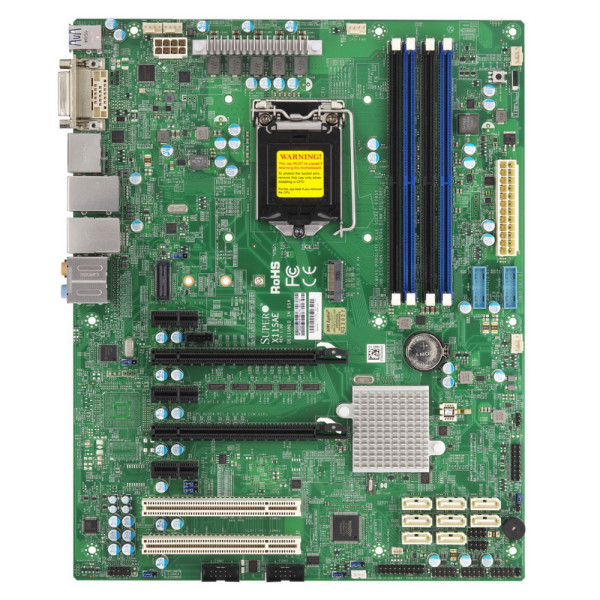 Материнская плата Supermicro X11SAE (LGA 1151, Intel C236, 4xDDR4 DIMM, ATX, RAID SATA: 0,1,10,5)