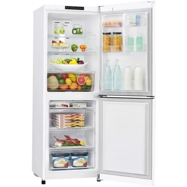 Холодильник LG GA-B419SWJL (No Frost, A+, 2-камерный, объем 354:230/124л, инверторный компрессор, 595x1 907x655см, белый)