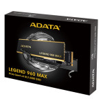Жесткий диск SSD 1Тб ADATA Legend 960 Max (M.2, 7400/6000 Мб/с, 610000 IOPS, PCIE 4.0 X4)