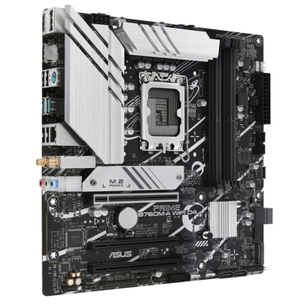 Материнская плата ASUS PRIME B760M-A WIFI D4 (SocketLGA1700, Intel B760, 4xDDR4, microATX, RAID SATA: 0,1,15,5)