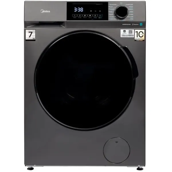Стиральная машина Midea MFC3712BSW40/S(59.5x85x40см, фронтальная, макс:7кг, 1200об/мин, темно-серебристый)