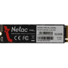 Жесткий диск SSD 512Гб Netac N930E Pro (2280, 2080/1700 Мб/с, 200000 IOPS, PCI-E, для ноутбука и настольного компьютера) [NT01N930E-512G-E4X]