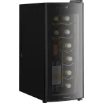 Винный шкаф Weissgauff WWC-12 Bottle (A, 1-камерный, черный)