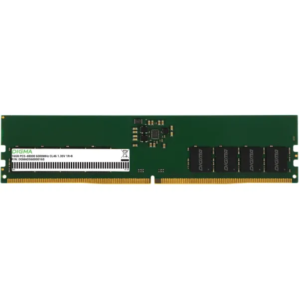 Память DIMM DDR5 16Гб 6000МГц Digma (48000Мб/с, CL46, 288-pin)