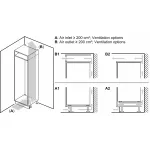 Холодильник полностью встраиваемый Bosch KBN96ADD0 (A+, 2-камерный, 708x1935x548см, белый)