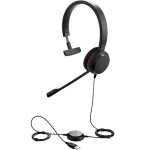 Гарнитура Jabra EVOLVE 20 MS Mono (оголовье, с проводом, накладные, USB Type-A, Skype for Business)