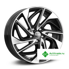 КиК ZV Qashgai J11 KC883 R18/7J PCD 5x114,3 ET 40 ЦО 66,1 черный глянцевый с полированной лицевой поверхностью