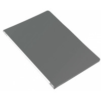 Бюрократ -PZ05PGREY (зажимов 1, A4, пластик, толщина пластика 0,5мм, торцевая наклейка, серый) [PZ05PGREY]