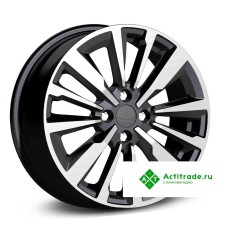 КиК Эрман R16/6.5J PCD 4x100 ET 37 ЦО 60,1 черный с полированной лицевой поверхностью