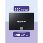 Жесткий диск SSD 250Гб Samsung 870 EVO (2.5