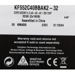 Память DIMM DDR5 2x16Гб 5200МГц Kingston (41600Мб/с, CL40, 288-pin, 1.25)