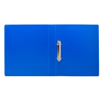Папка на кольцах Buro ECB0430/2RBLUE (количество колец 2, форма колец О-образные, A4, пластик, толщина пластика 0,5мм, синий)