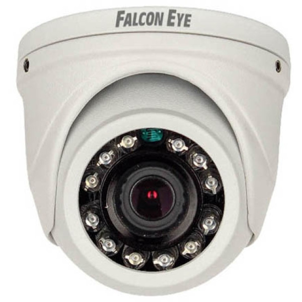 Камера видеонаблюдения Falcon Eye FE-MHD-D2-10 (аналоговая, купольная, уличная, 2Мп, 2.8-2.8мм, 1920x1080, 25кадр/с)