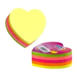 Блок самоклеящийся Hopax 21356 (бумага, сердце, 64x67мм, 250листов, 70г/м2, 5цветов)