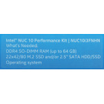 Платформа Intel NUC10I3FNHN (Intel Core i3 10110U 2100МГц, DDR4 SO-DIMM SO-DIMM, Intel UHD Graphics 620)