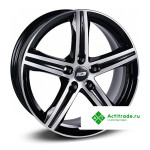 N2O V2231 R18/8J PCD 5x112 ET 40 ЦО 57,1 черный с полированной лицевой поверхностью