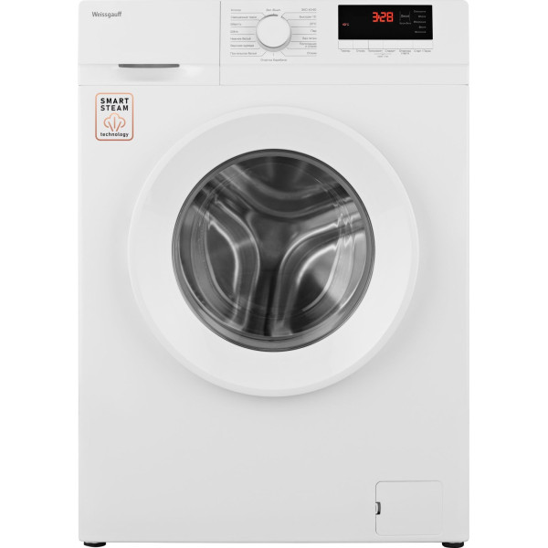 Стиральная машина Weissgauff WM 46106 Steam(60x84x45см, фронтальная, макс:6кг, 1000об/мин, белый)