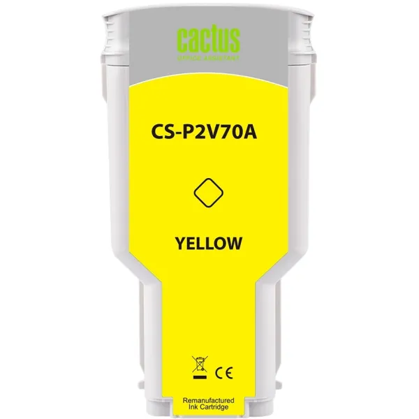 Cactus CS-P2V70A (желтый; 300стр; Designjet T1600, 1700, 2600)
