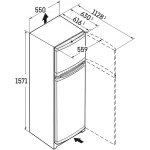 Холодильник Liebherr CTele 2931 (A+, 2-камерный, 630x1 571x550см, серебристый)