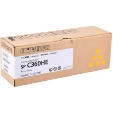 Картридж Ricoh SP C360HE (желтый; 6000стр; SP C360DNw, C360SNw, C360SFNw, C361SFNw) [408187]