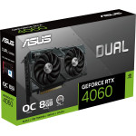 Видеокарта GeForce RTX 4060 2505МГц ASUS DUAL OC (PCI-E 4.0, GDDR6, 128бит, 1xHDMI, 3xDP)
